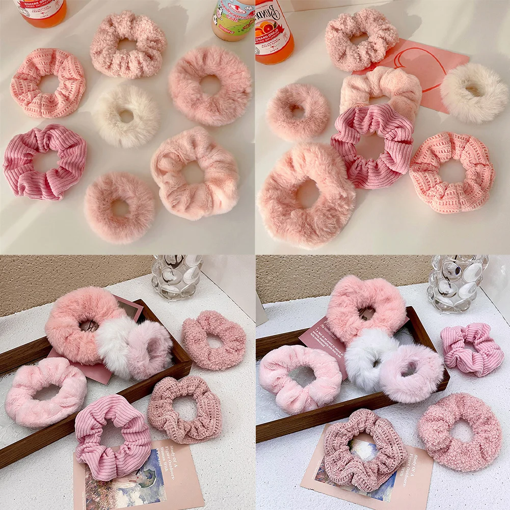 

1 шт. милые однотонные мягкие толстые эластичные повязки для волос для девочек, детские резинки для хвоста, Детские аксессуары для волос