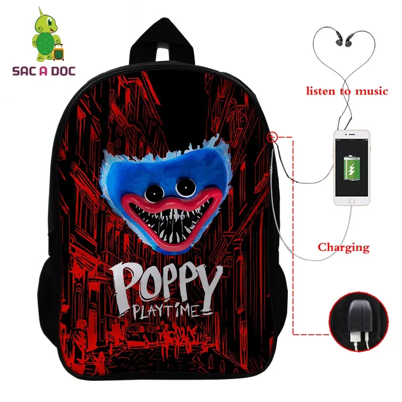 

Рюкзак с мультипликационным принтом мака, 16-дюймовый школьный ранец с аниме принтом, маленькая сумка для ноутбука с 3D-принтом мака