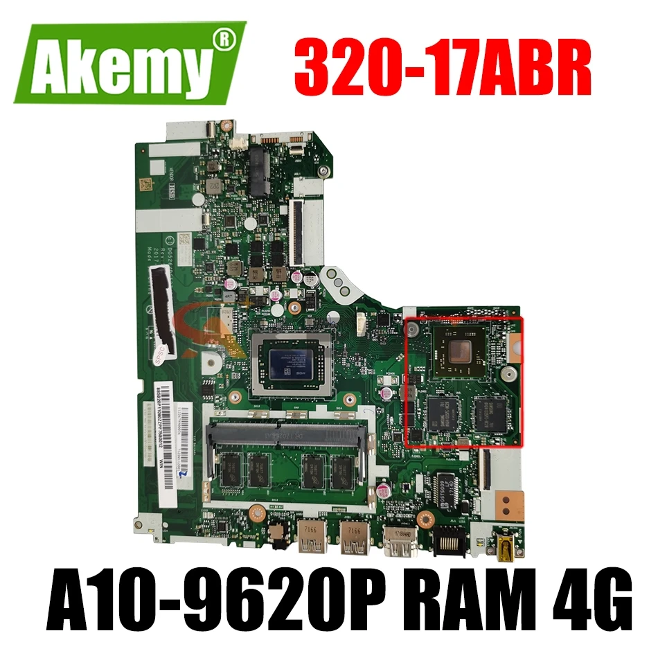 

FRU 5B20P15879 For Lenovo IdeaPad 320-17ABR Laptop motherboard DG526/DG527/DG726 NM-B341 With A10-9620P CPU RAM 4G 100% tested