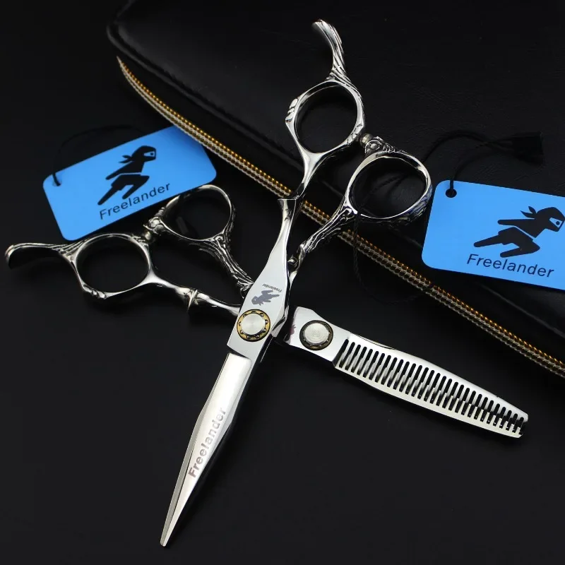 

professional Damascus 6 '' hair scissors hair cutting scissor barber tools haircut thinning shears set hairdressing scissors