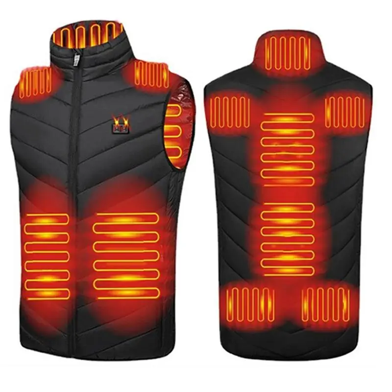 

11 Heated Zones USB Charging Heating Vest Men Women Warm Heated Jacket Vest for Outdoor Hunting Fishing Camping Cycling