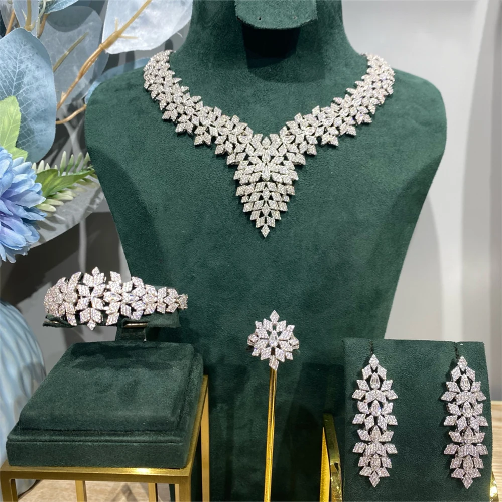 GODKI известный бренд 2 слоя Роскошные африканские Ювелирные наборы для женщин