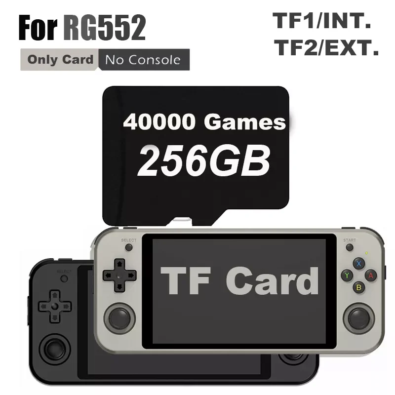 

256G 40000 Games Anbernic RG552 Handheld Game Console TF Card RG552 5.36 Inch IPS Touch Screen Video Game Player System SD Card