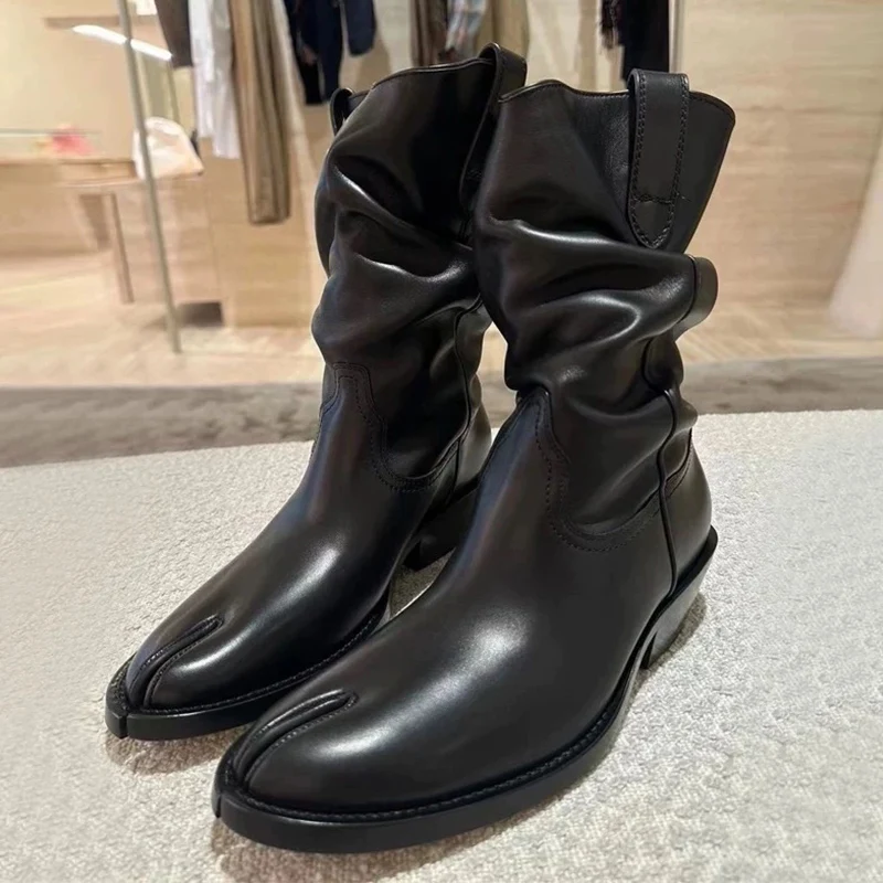 

Gladiator Chunky 2023 New Designer Goth Casual Femme Botas Fashion Mid Heels Ankle Women Boots Winter Suede Pumps Brand Shoes