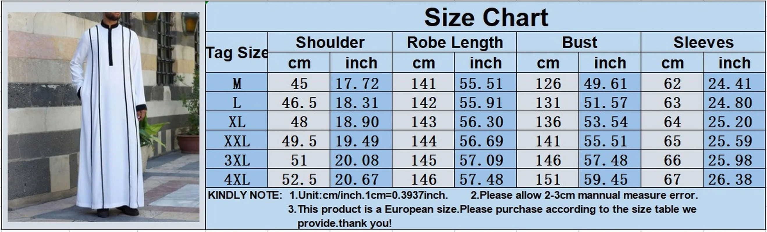 Ramadan Eid Muslim Fashion Men's White Arabian Middle East Colorblock Robe Men's Thobe Robe Muslim Abaya Khiam Islamic Clothing