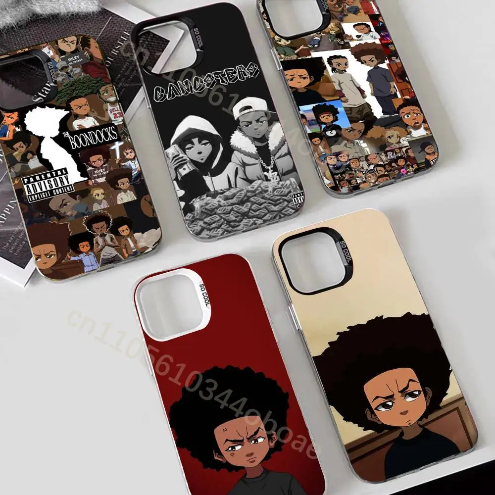Фото Чехол для телефона B-Boondocks Riley Huey для iPhone 17, 16, 15, 14, 13, 12, 11, Pro, Max, Plus, противоударный чехол №1