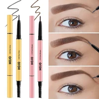 4 colors slim double headed eyebrow pencil long lasting waterpoof coffee brown grey eyebrow pen beauty women makeup cosmetic