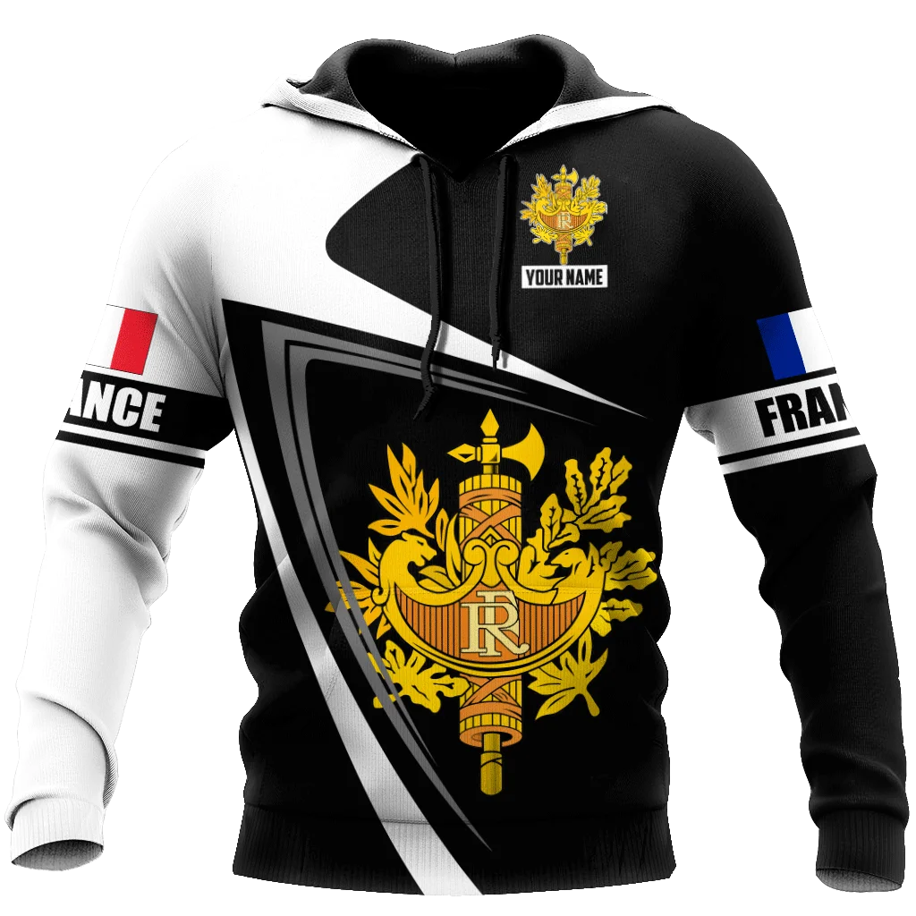 

Spring and Autumn Men's and Women's New Fashion Casual Hoodie Personalized France Army 3D All Over Printed Jacket/Zipper - 03