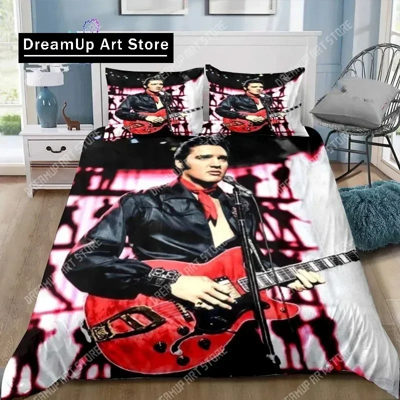 Фото Коллекция плакатов E-Элвис Пресли, комплект постельного белья Single Twin Full Queen King Size, комплект постельного белья для взрослых и детей, подарок для спальни №3