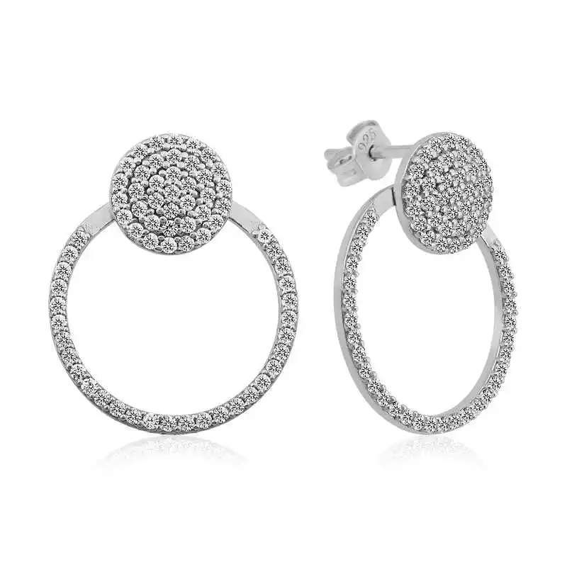 

Tevuli 925 Sterling Silver White Ring Earrings