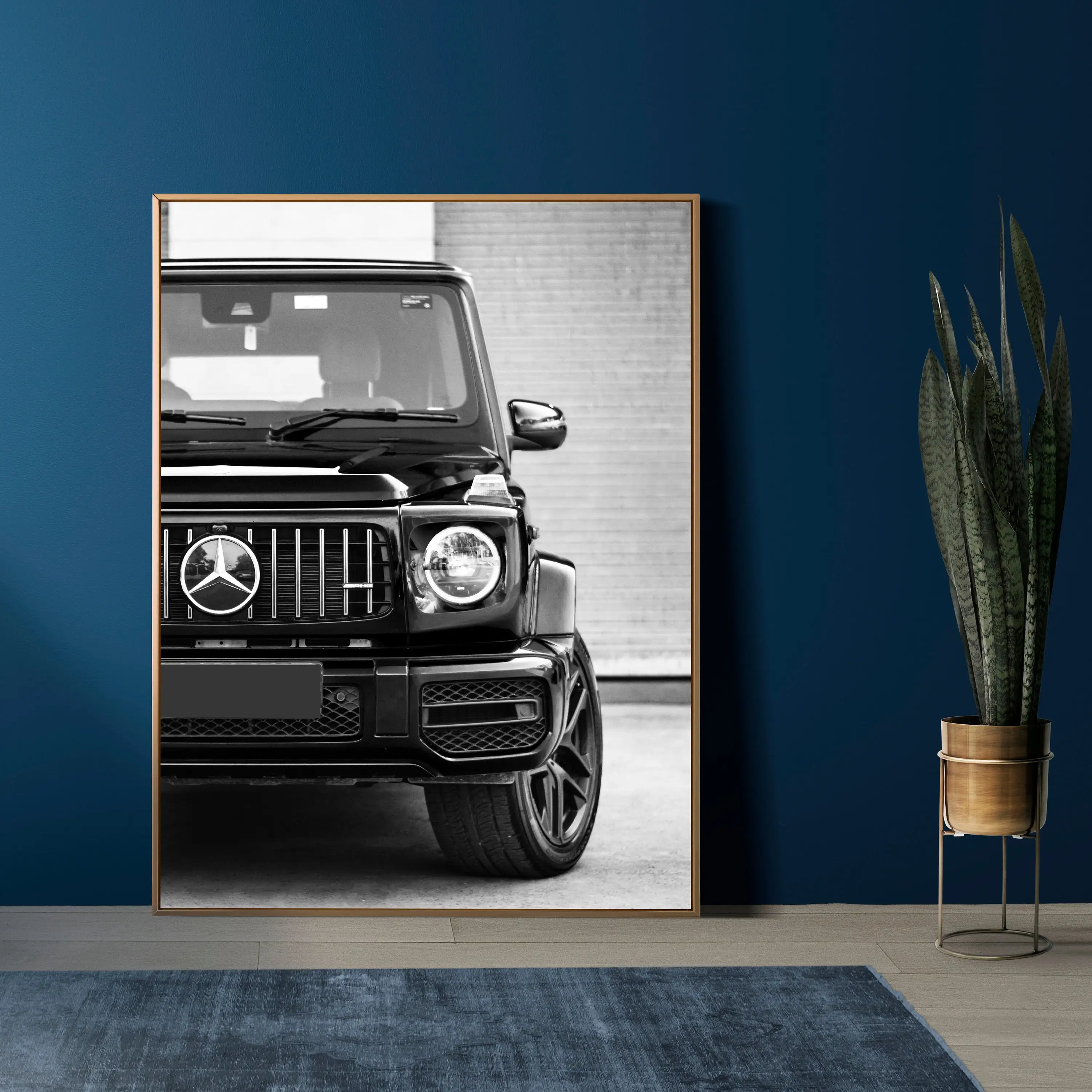 Черно-белая Автомобильная фотография G wстоянка класс домашний декор