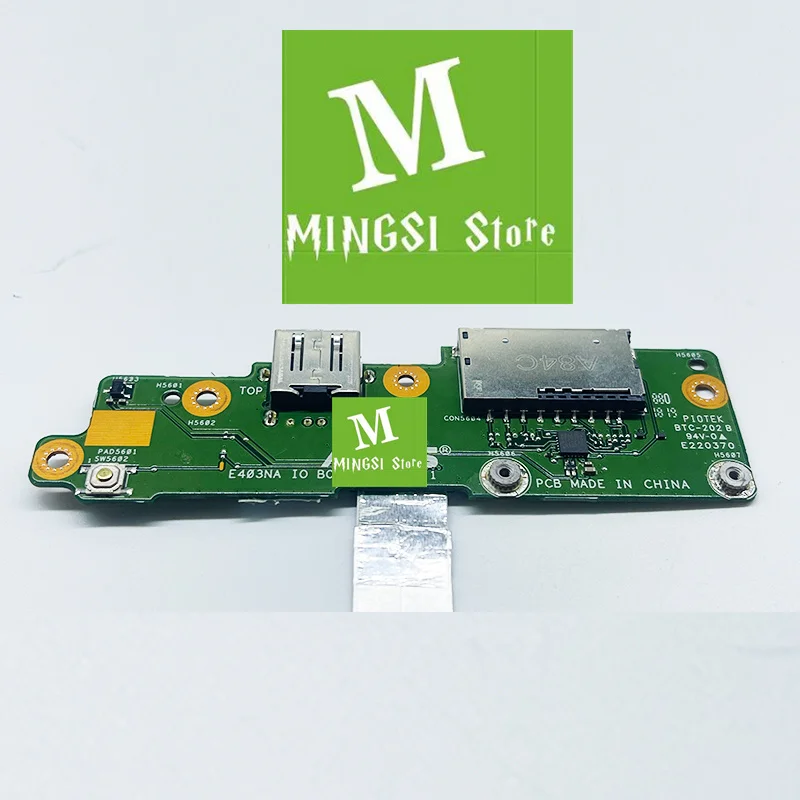 Оригинальный Для ASUS E403S E403SA E403N SD выключатель питания USB-плата