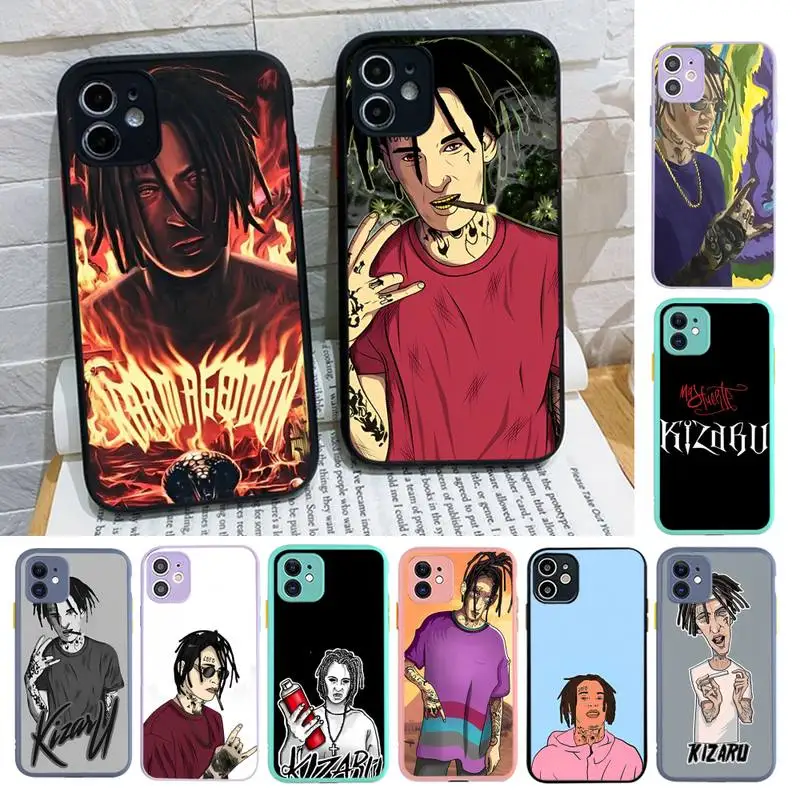 

Kizaru Rapper Russia Phone Case for iPhone X XR XS 7 8 Plus 11 12 13 pro MAX 13mini Translucent Matte Case