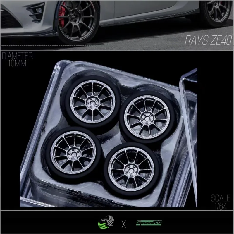 Модель SpeedCG 1/64 колеса автомобиля лучи ZE40 детали для ремонта диаметр 10 мм гоночных