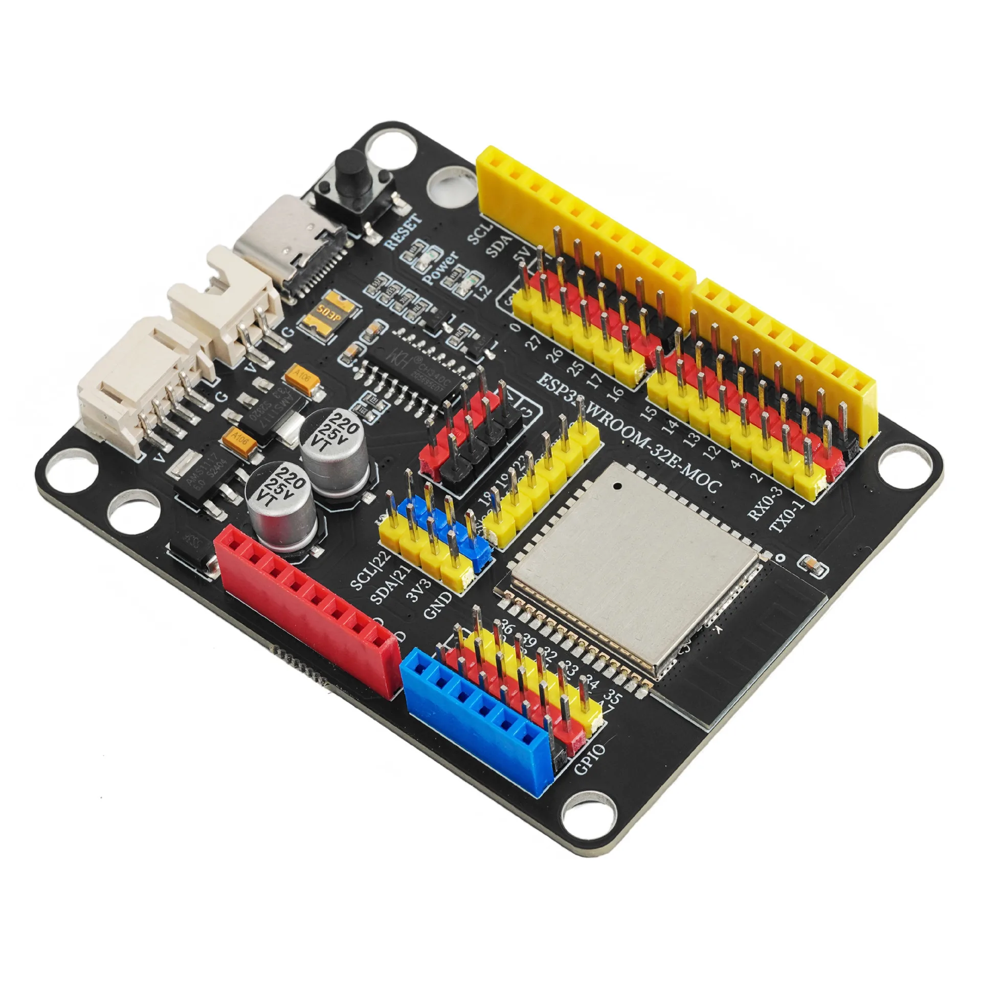 Фото Плата для разработки ESP32-WROOM-32E, 2,4 ГГц WiFi, Bluetooth, совместимая с Arduino IDE, LEGO SPIKE Prime / EV3 для программирования, 1 шт. №2