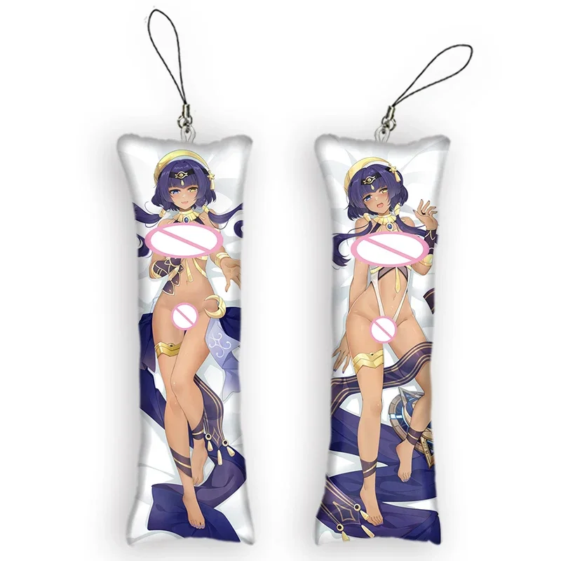 Новая мода Candace Mini Dakimakura брелок аниме Genshin Impact двусторонняя печатная маленькая