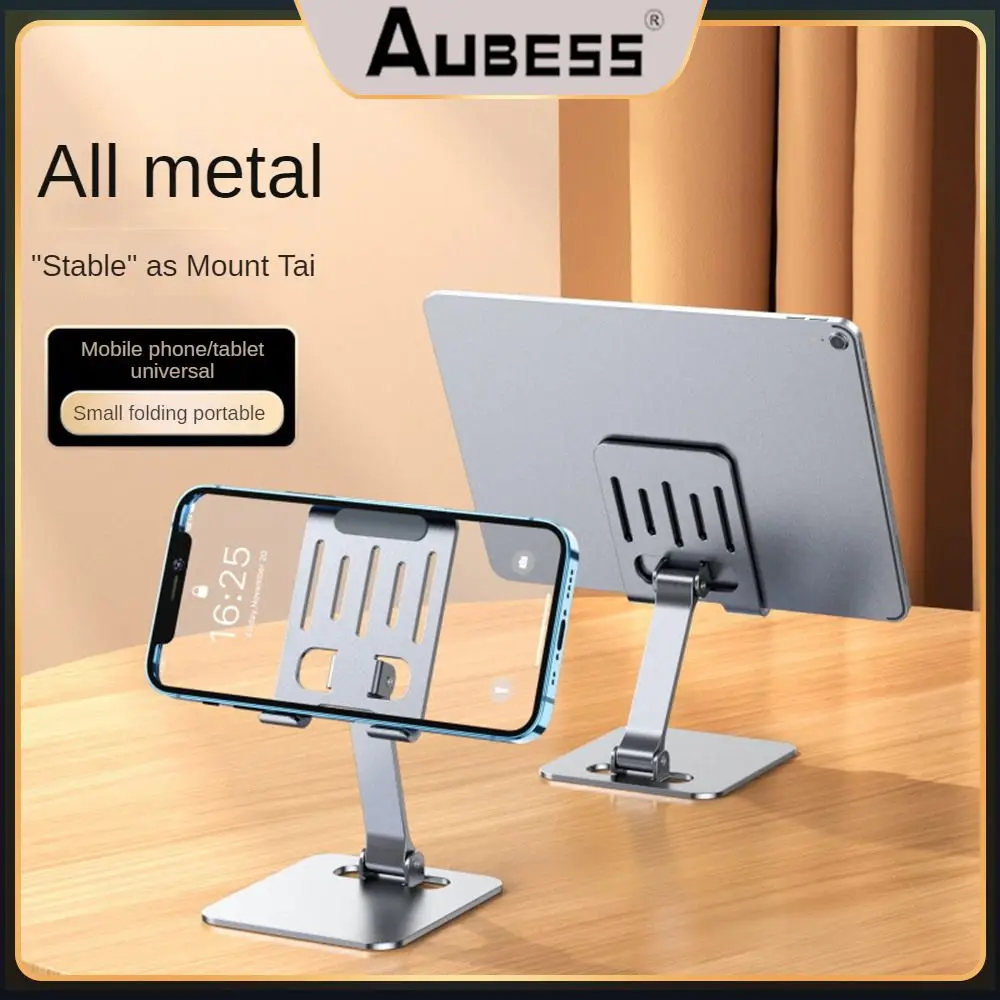 

Aluminum Alloy Mobile Phone Bracket Adjustable Portable Phone Holder Stand Folding Multifunctional For Iphone 7 8 X Xs New