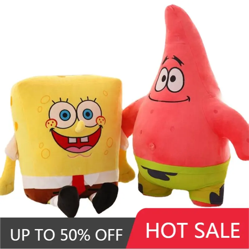 

Новинка кавайная желтая губка розовая Морская звезда плюшевая игрушка Подушка плюшевая кукла из аниме фильма подарок на день рождения для ...