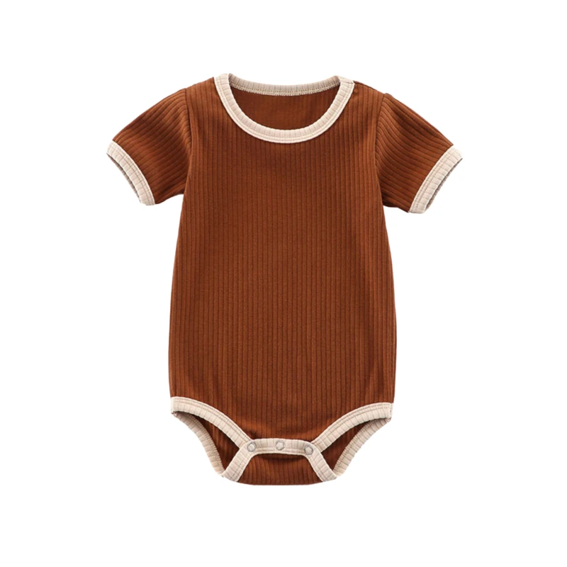 

Newborn Jumpsuit Summer Baby Boy One-piece Clothes Spring Baby Girl Bodysuit Newborn Onesies Solid Color Jumpsuits For Summer