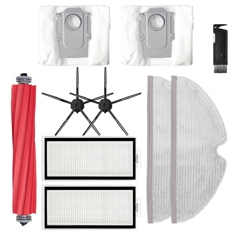 

Main Side Brush Mop Cloth Filter And Dust Bag Replacement For Xiaomi Roborock Q7 Max+ T8 Robotic Vacuum Cleaner