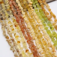natural stone aventurine citrine irregular crushed stones beads for jewelry makingdiy necklace accessories gems charms gift 40cm