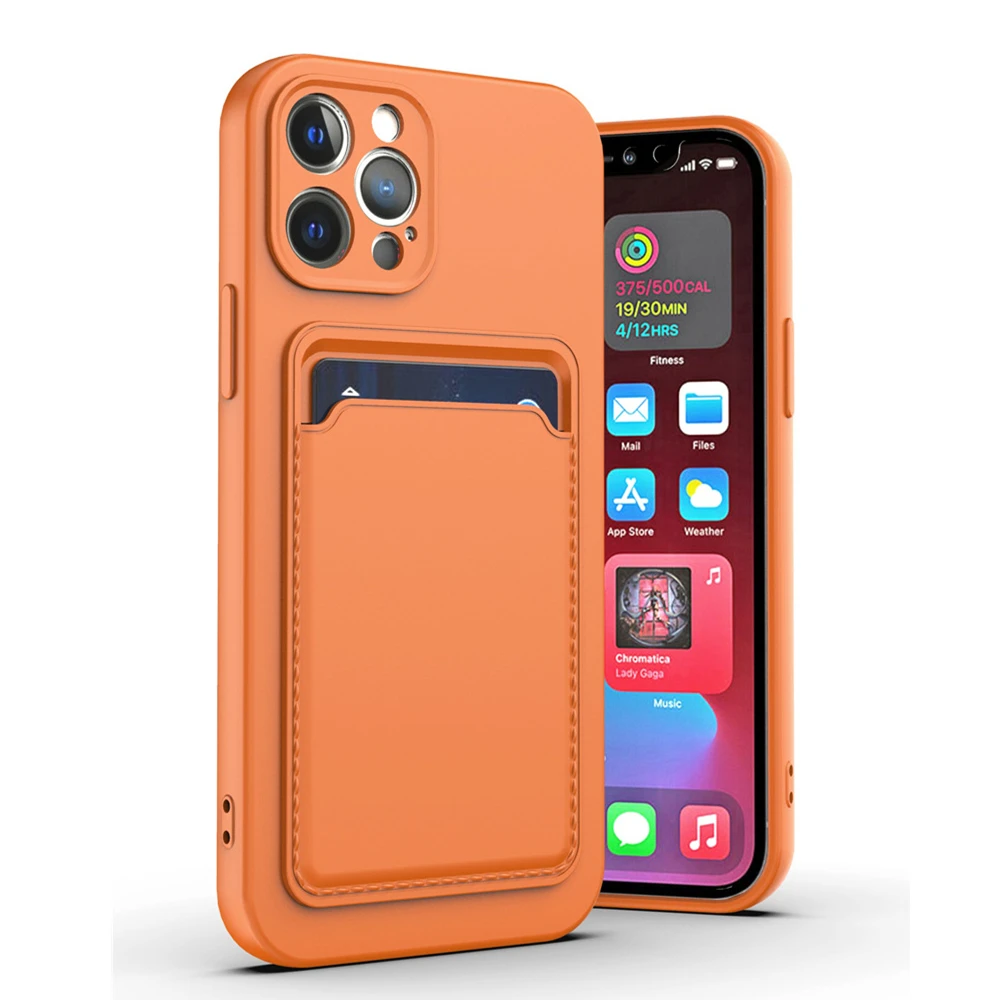 

Liquid Silicone Wallet Case for IPhone 14 Pro Max Pocket Cover