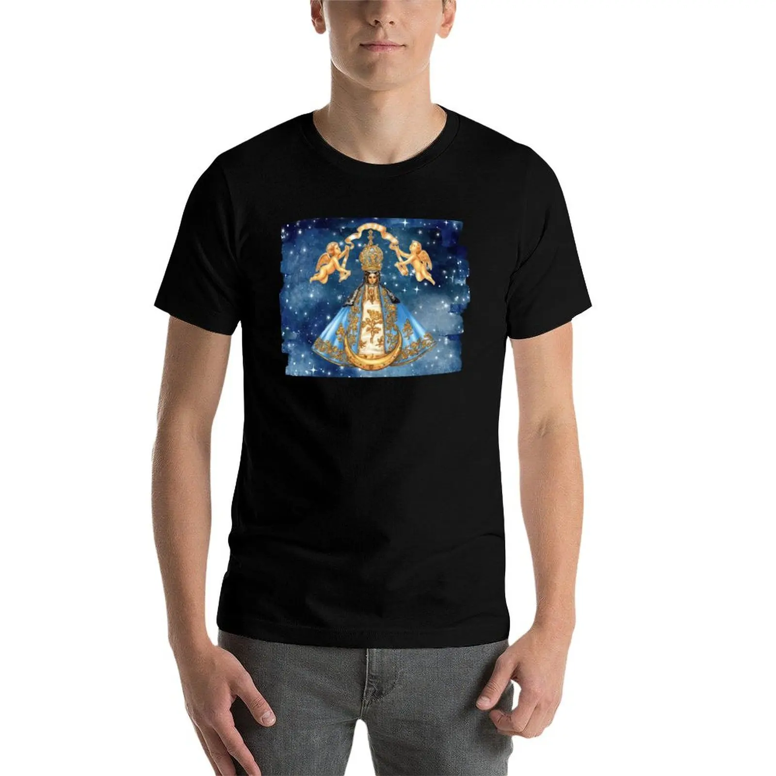 Фото Футболка Virgen de San Juan de los Lagos, спортивная футболка для активного отдыха, мужская. №3