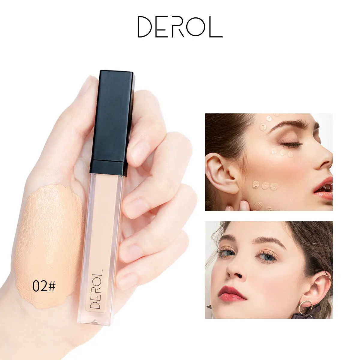 

DEROL Concealer Isolate Cover Dark Circles Acne Marks And Spots Natural Nude Makeup Foundation Concealer liquid stockings Raben