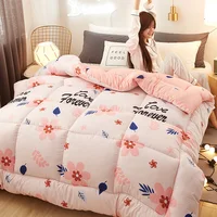Full Size Comforter Winter Thick Blanket New Fashion 3d Luxury Goose Down Duvet Quilted Quilt King Queen