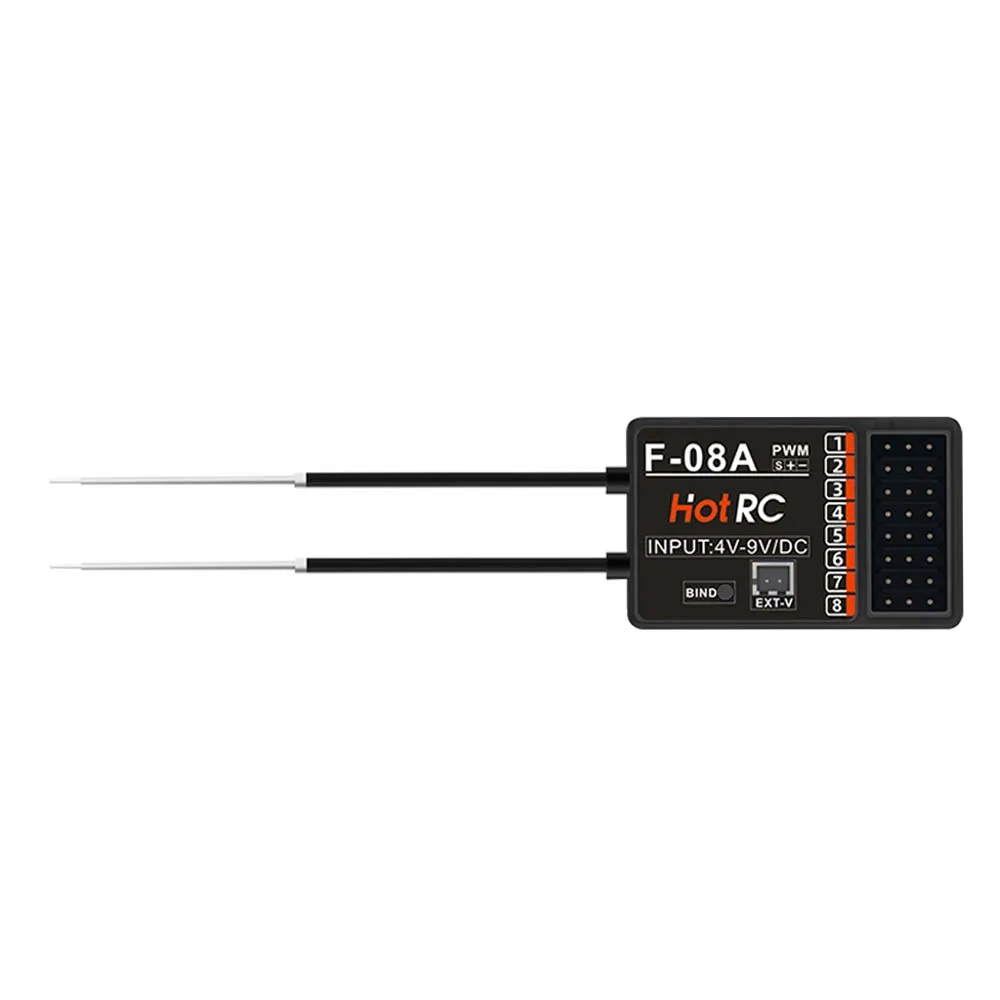 HotRC HT-8A 2 4 ГГц 8CH 8A RC передатчик PWM FHSS с приемником F-08A Радиосистема Пульт