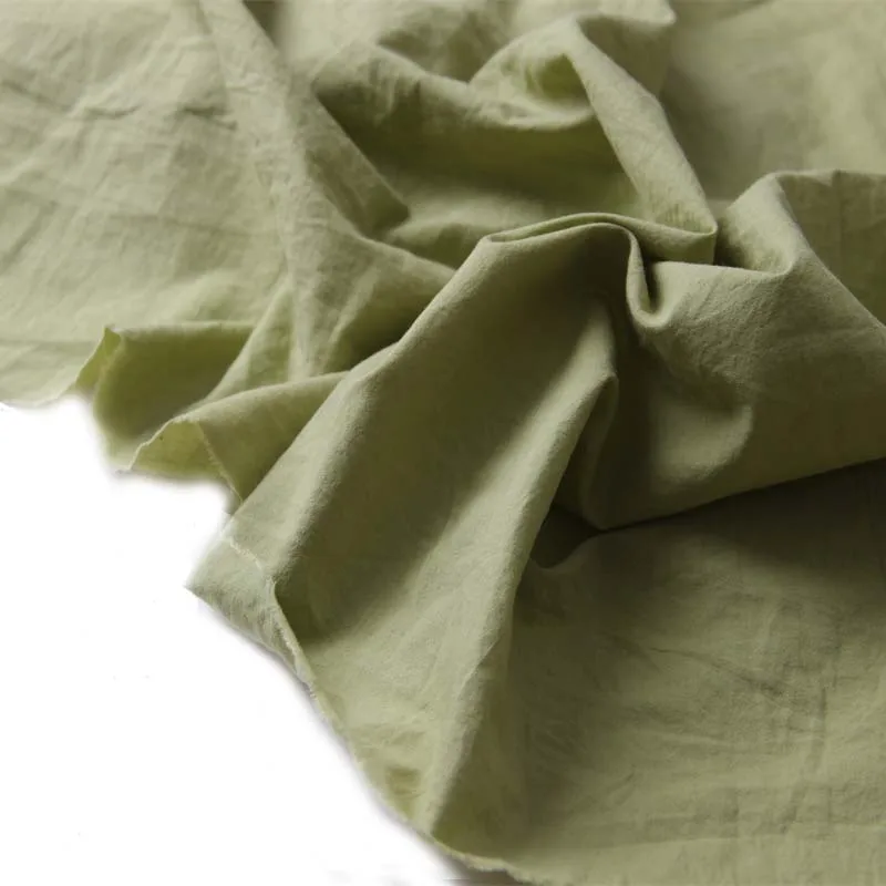 

Желтовато-зеленый 100% чесаный хлопок, тонкие удобные ткани для летних платьев, рубашек, квилтинга, ручной работы, Sashiko