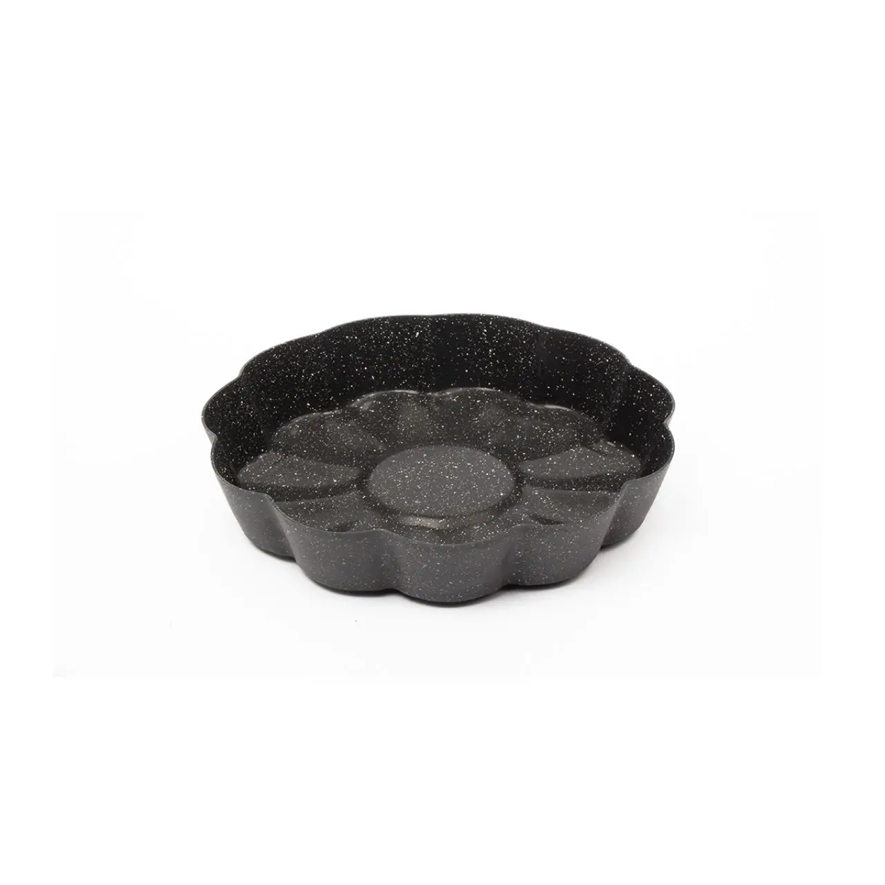 

EWs matte black small daisy cake mold 26 Cm