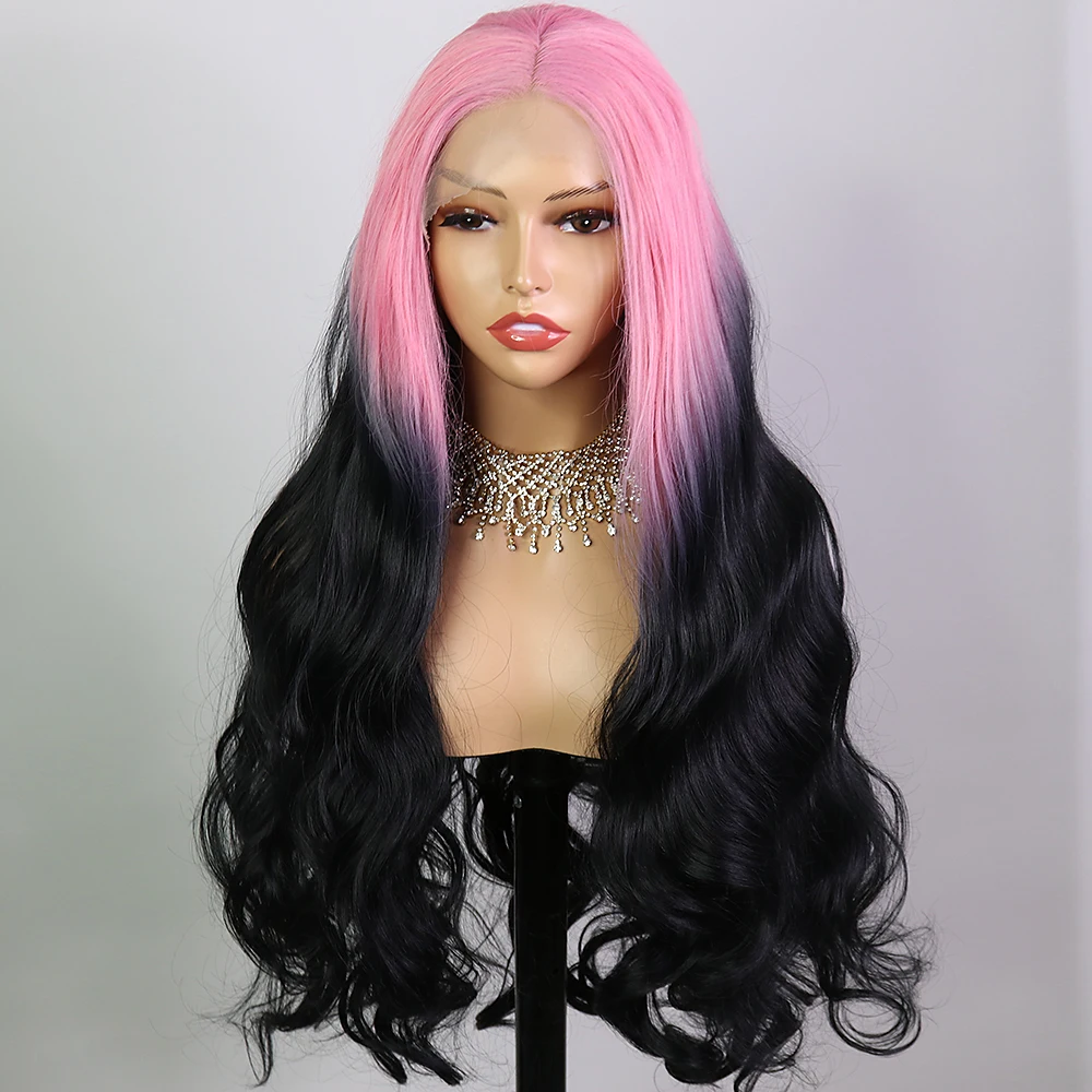 

Парик женский синтетический с эффектом омбре, 13x4, 180%