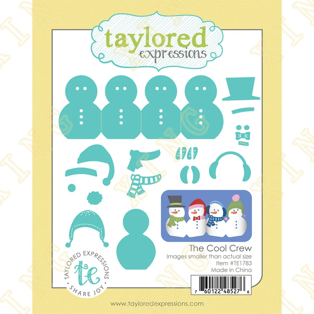 

New 2022 Arrival Christmas The Cool Crew Metal Cutting Die Scrapbook Embossed Paper Card Album Craft Template Cut Die Stencils