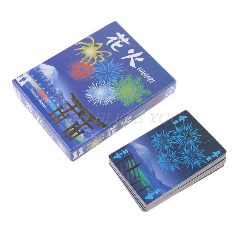 

HANABI Board Game 2-5 Players Cards Games Easy To Play Funny Game for Party/Family Parent-Child Game Drop Shipping