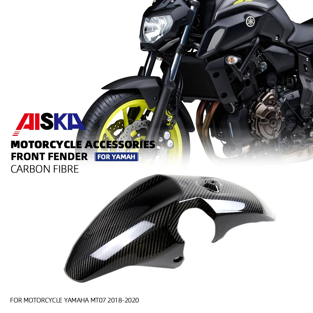 

Dry Carbon Fiber Motorcycle Modified Front Fender For Yamaha MT07 MT-07 2018 2019 2020 2021 2022