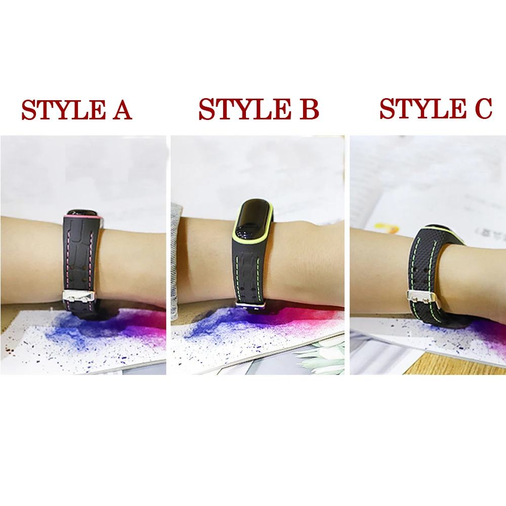 Bracelet for Xiaomi Mi Band 6 5 4 3 Sport Silicone Watch Band Wrist for Mi Band 6 Strap 5 Bracelet for Xiaomi Band 4 NFC Belt 3