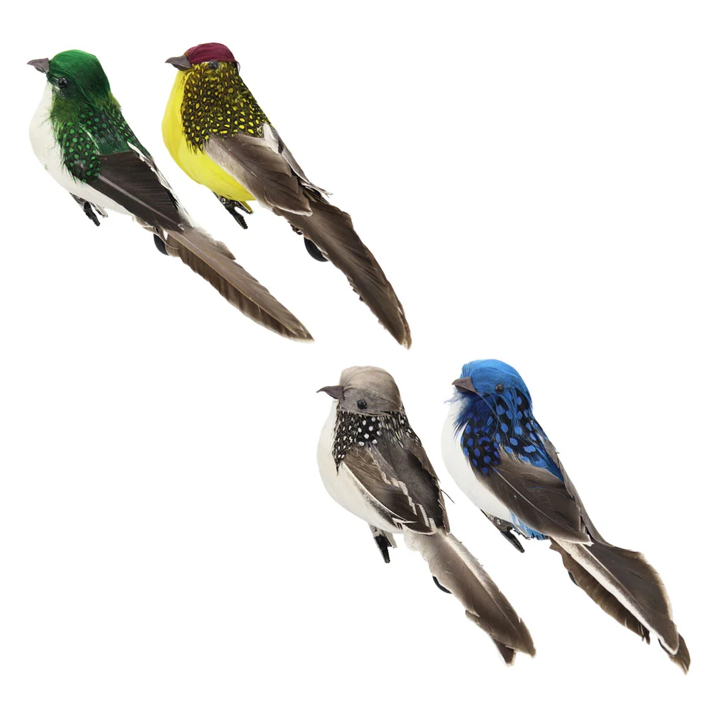 

Bird Birds Garden Fake Artificial Decor Feathered Lifelike Statue Ornaments Clip Figure Foam Statues Decorative Simulation