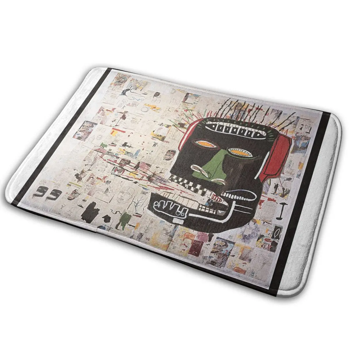 

Jean Michel Basquiat Covers Bath Mat Carpet Entrance Door Mat Area Rug Mat Bedside Non Slip Carpet