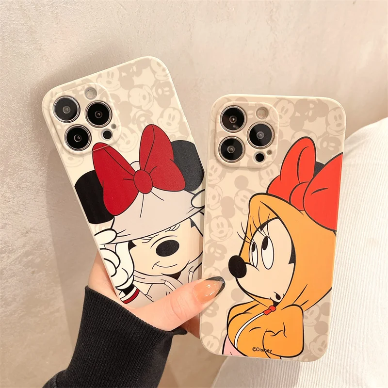 Чехол для телефона с Микки Маусом iPhone 11 13 12 Pro MAX Mini X XR XS 5 6 6S 7 8 Plus SE 2020 мягкий