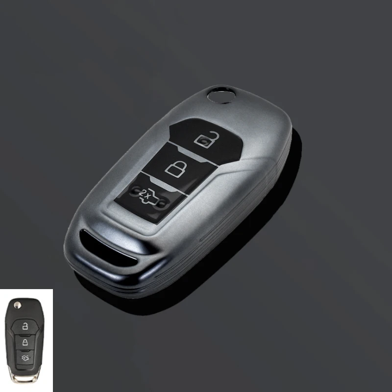 Для Ford Figo 2017 Mondeo 5 Ecosport Puma 2020 Fiesta Mk8 Everest Ranger 3 кнопки чехол из ТПУ с дистанционным