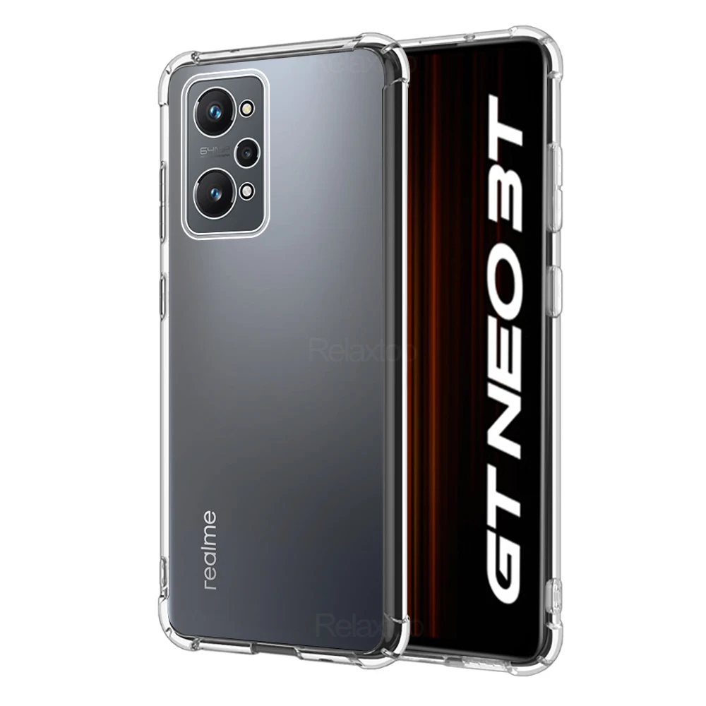 Подушка безопасности Realmi Silicon Coque для Realme GT Neo 3T Transparent Funda Realmegt Neo3t Antifall Shell Cover Case