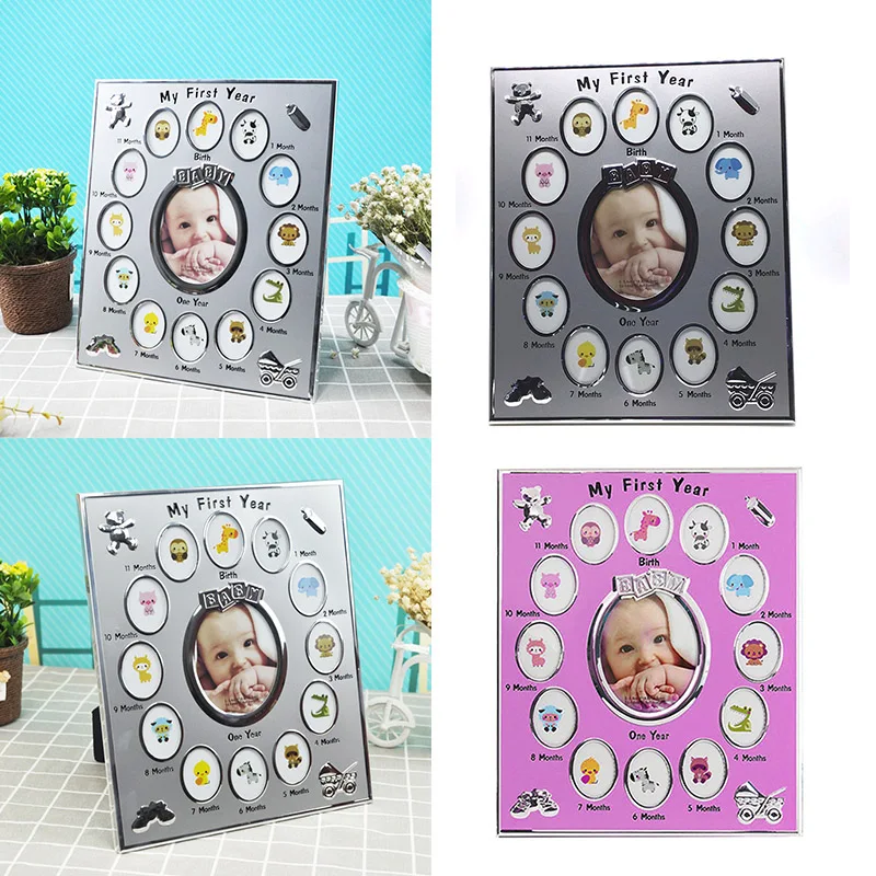 

Детская фоторамка для первого года памяти фоторамка из сплава для новорожденного домашний Декор для дома