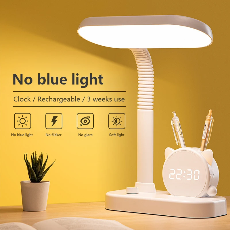 

Современная настольная лампа для кабинета, складной офисный светильник с регулируемой яркостью, с защитой для глаз, USB, для чтения, для детей