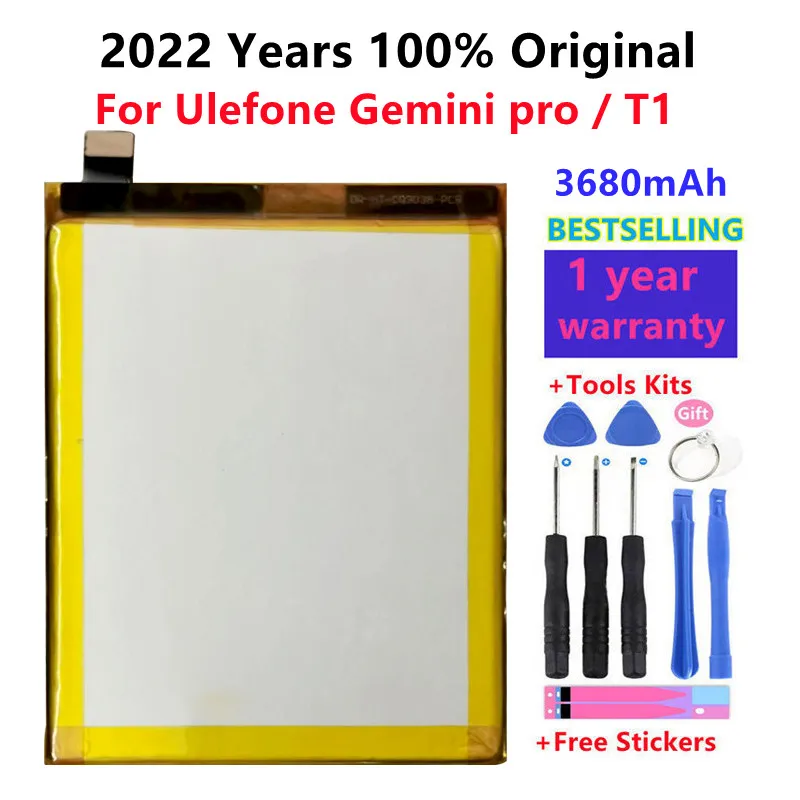 100 original battery ulefone gemini pro t1 3680mah 5 5inch mtk6797 464g ulefone mobile phone accessories long standby time free global shipping