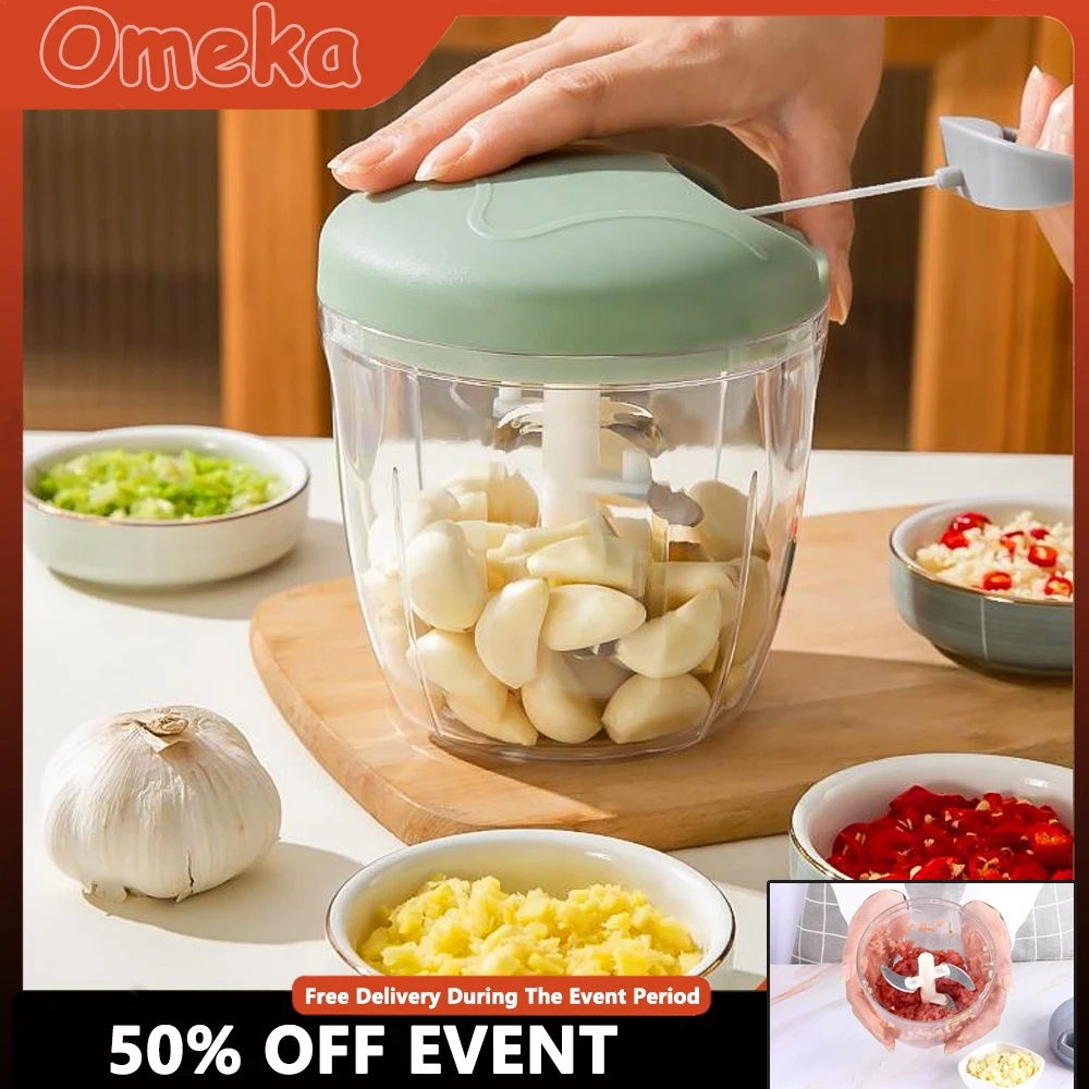 500/900 мл измельчитель чеснока Ручной пресс для еда овощи резак Мясорубка Кухонные