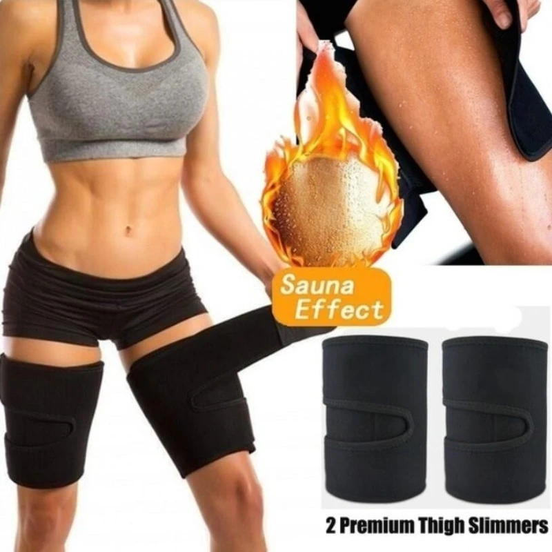 

Leg Shaper Sauna Sweat Thigh Trimmer Calorie Reduction Anti-Cellulite Weight Loss Stovepipe Fat Heat Neoprene Compression