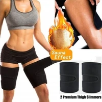 leg shaper sauna sweat thigh trimmer calorie reduction anti cellulite weight loss stovepipe fat heat neoprene compression