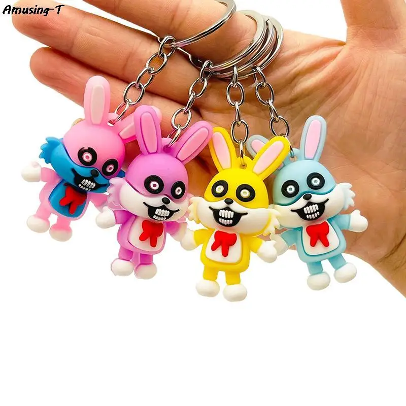

1PCS Cartoon Rabbit Doll Keychain Cute Rabbit Keychains Bag Hanging Decors Toy Gifts