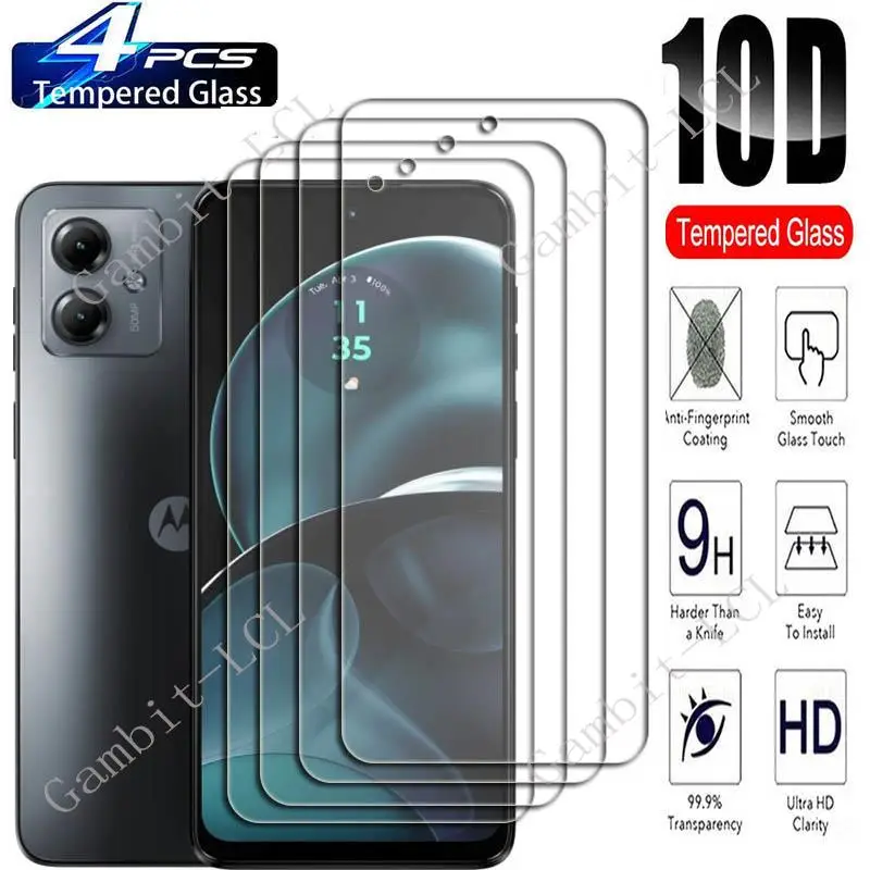 4 шт. для Motorola Moto G14 6 5 Защитное закаленное стекло экрана на MotorolaMotoG14 MotoG14 G 14 PAYF0010IN